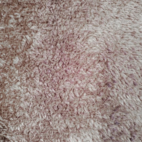 Womens Gray Fuzzy Teddy Bear Fleece Long Jacket - Picture 3 of 3